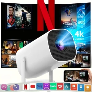 بروجكتور HY300 برو 4K: سينما منزلك بين يديك! 🎬✨